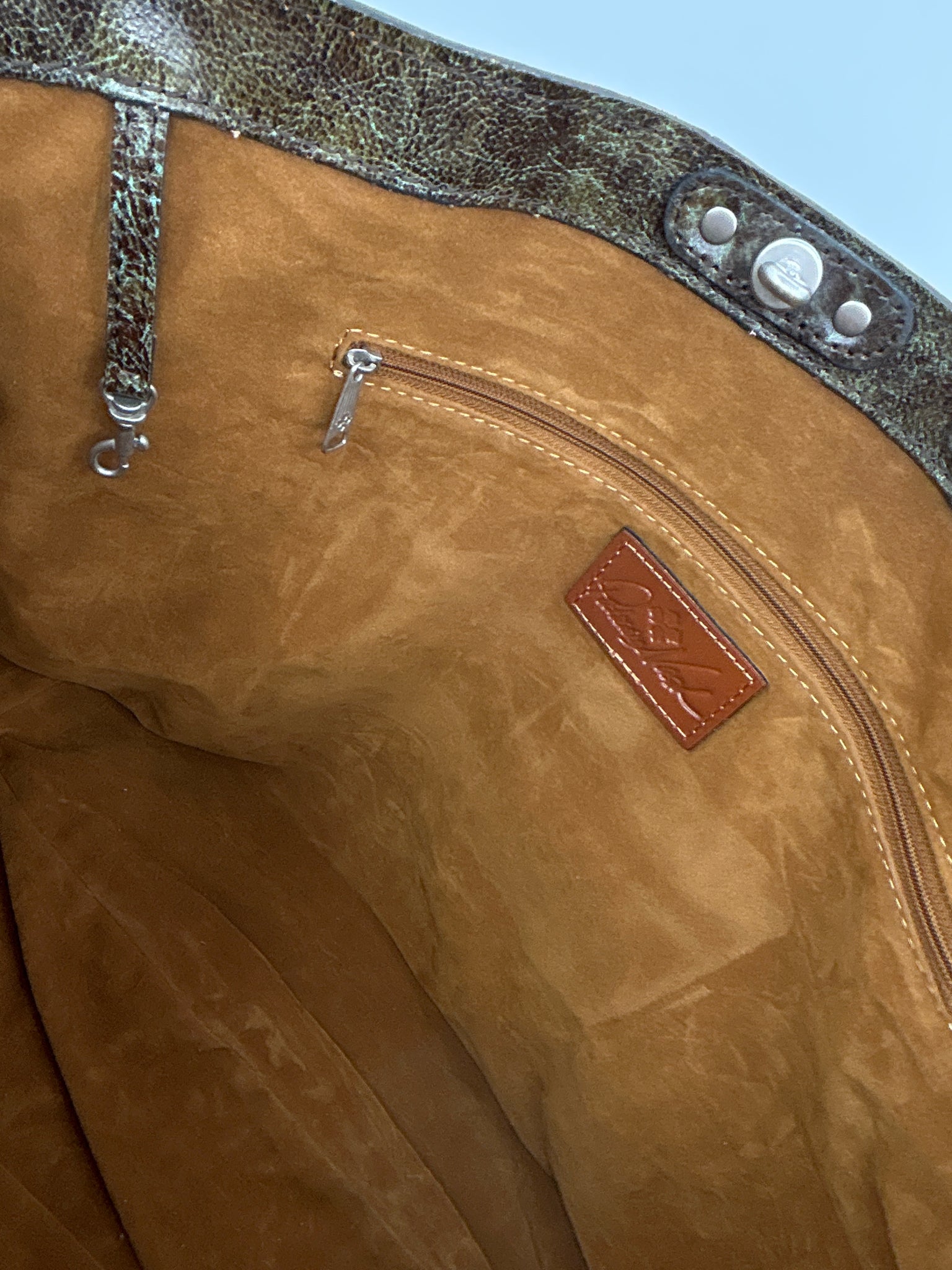 PATRICIA NASH Brown & Turquoise Women Tote