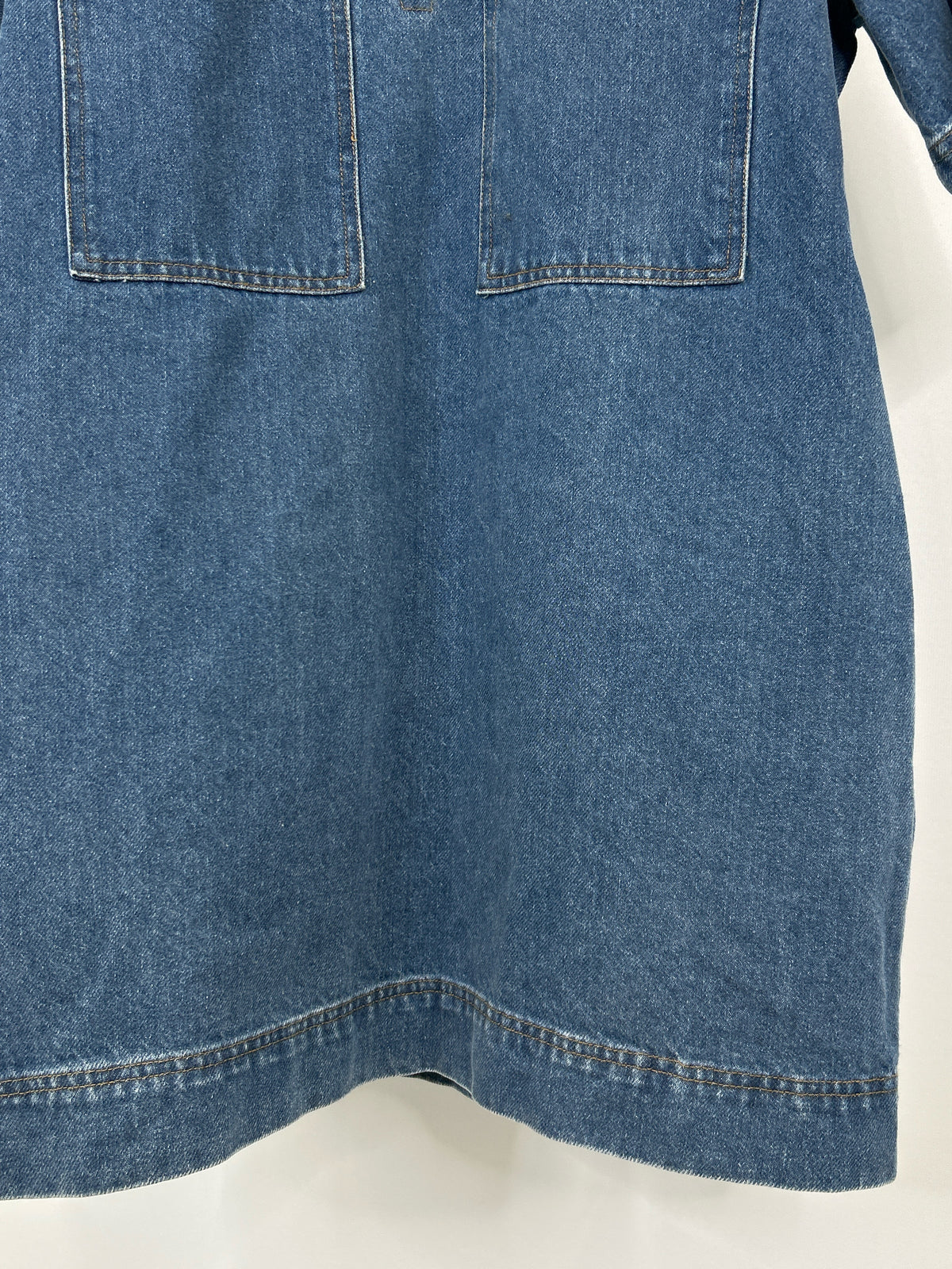 OLIVACEOUS Size M BLUE DENIM Women Dress