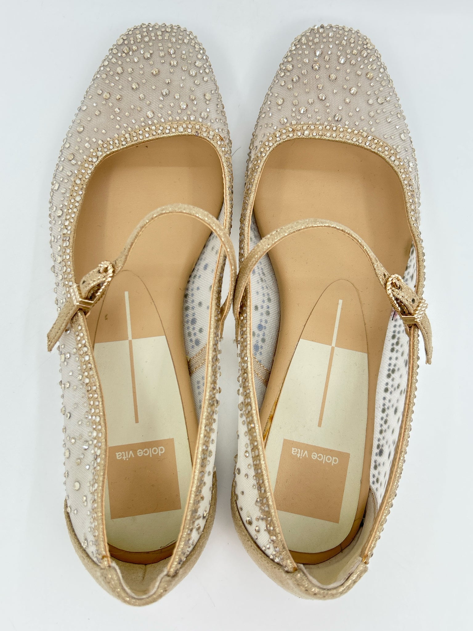 DOLCE VITA Size 7 Gold Women Flats