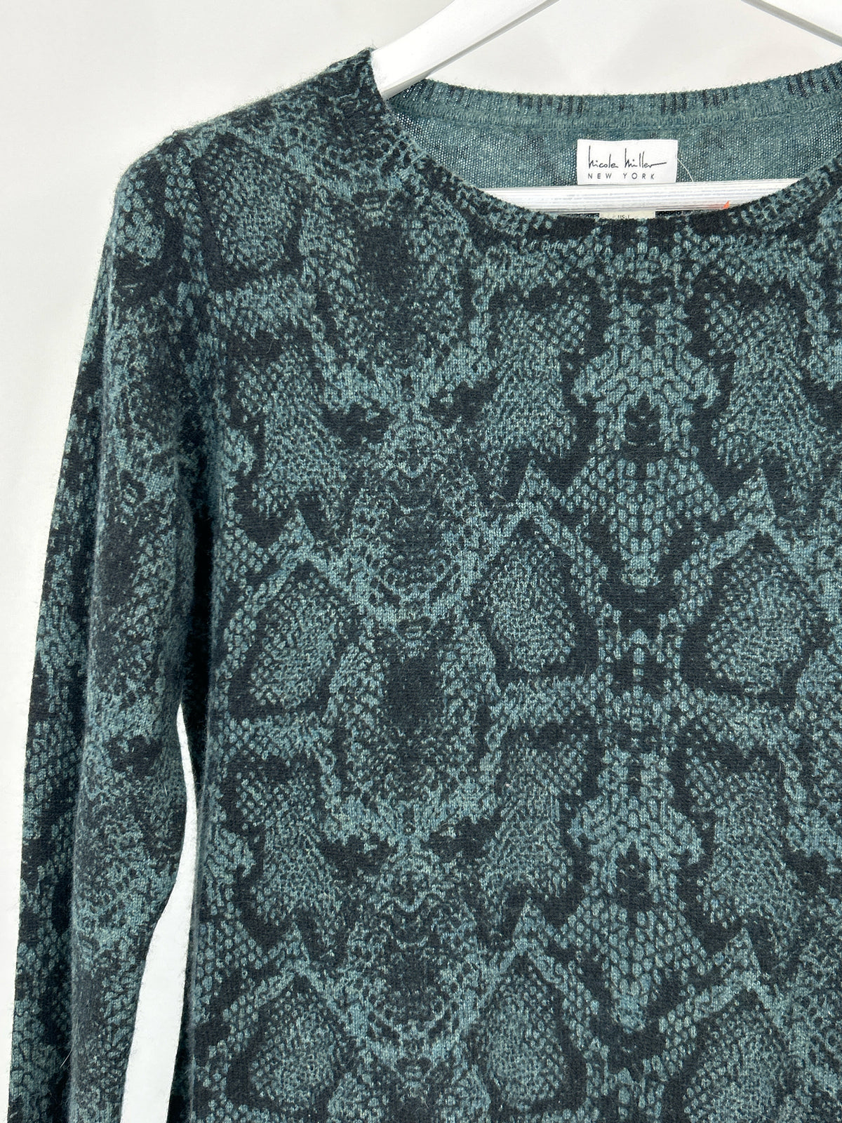 NICOLE MILLER Size L Dark Green Women Sweater