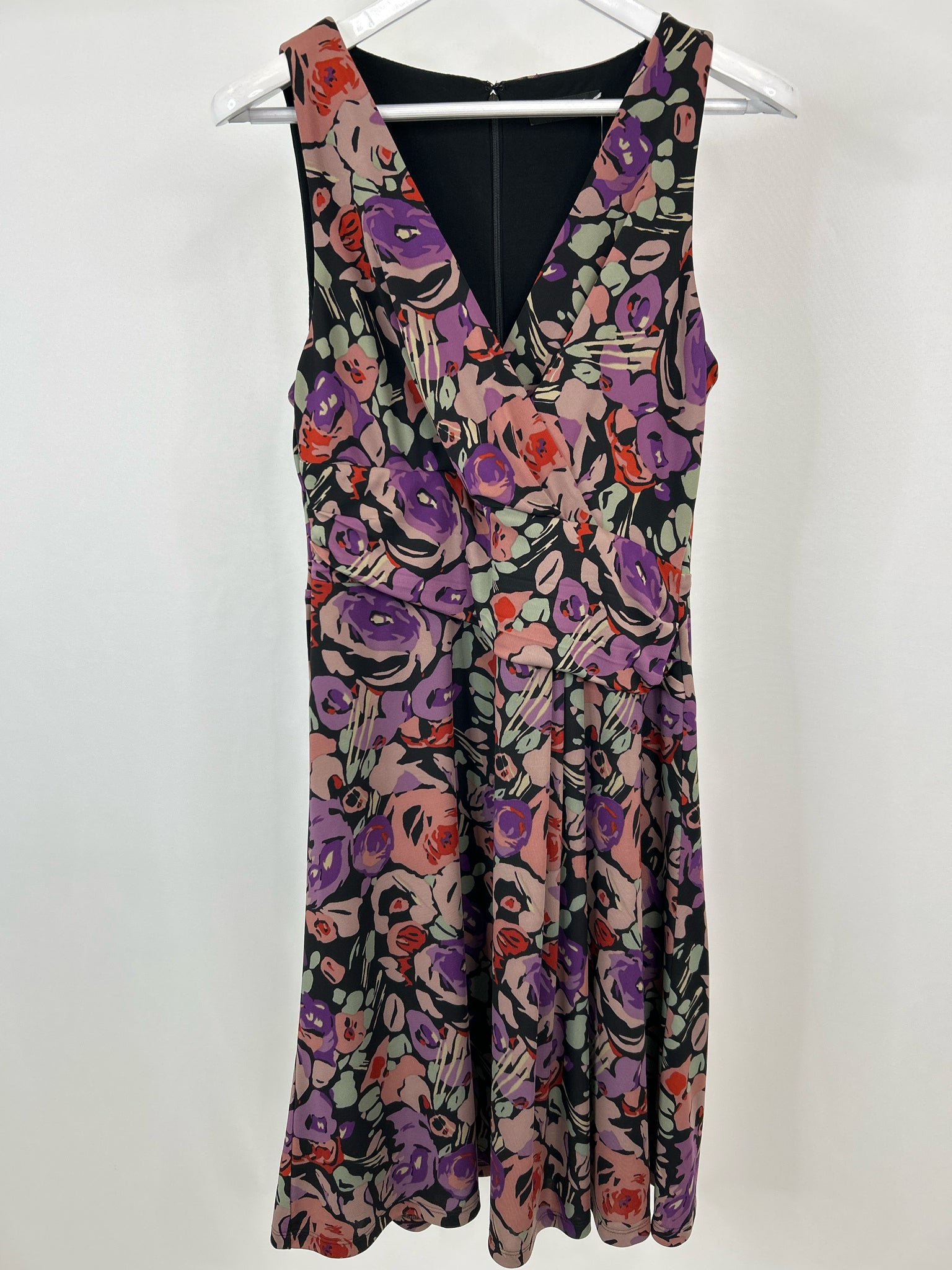 Lauren Ralph Lauren Size 8 Black and Purple Women's Dress