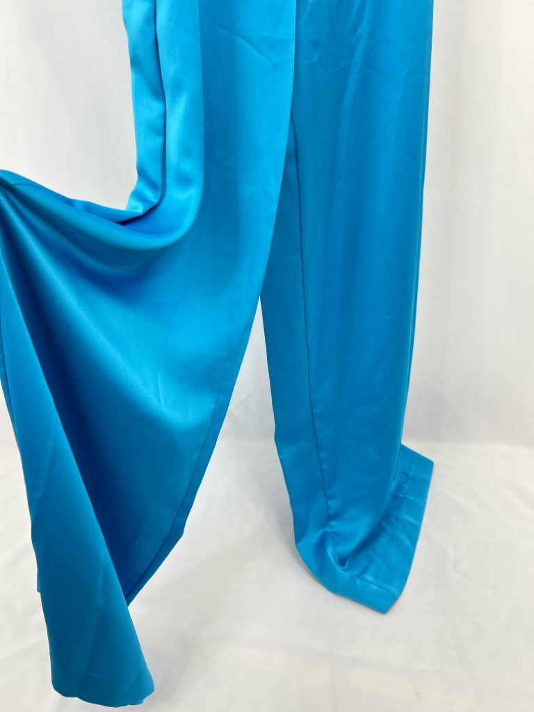 RAMY BROOK Women Size 10 Blue Satin Jumpsuit NWT