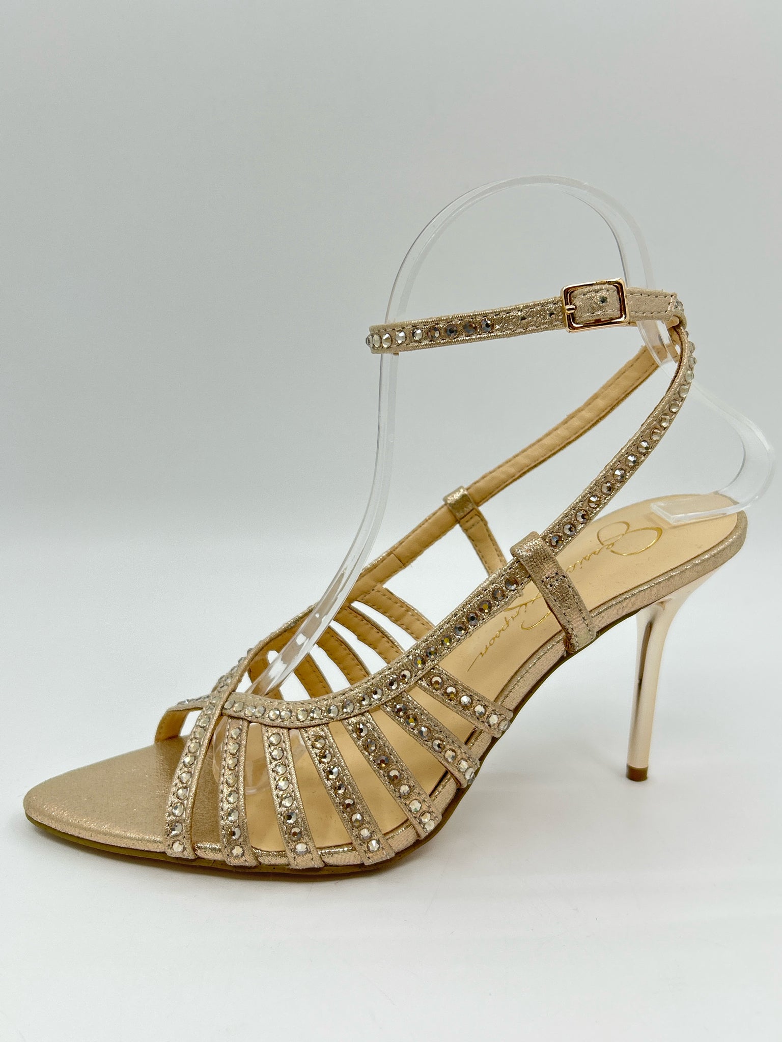 JESSICA SIMPSON Size 7M gold metallic Women's Sandal