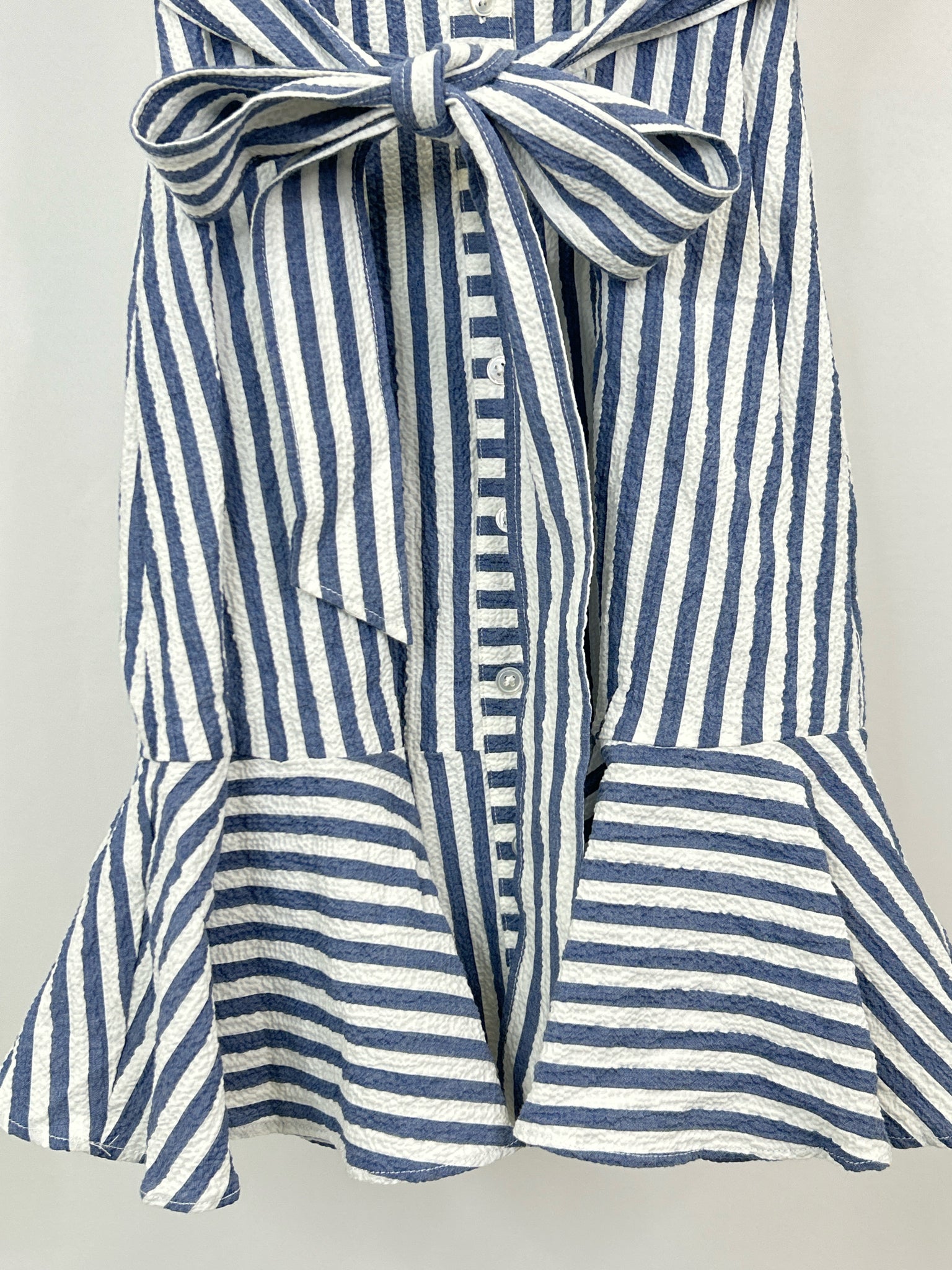 Veronica Beard Jeans Size 0 Blue Striped Women Dress