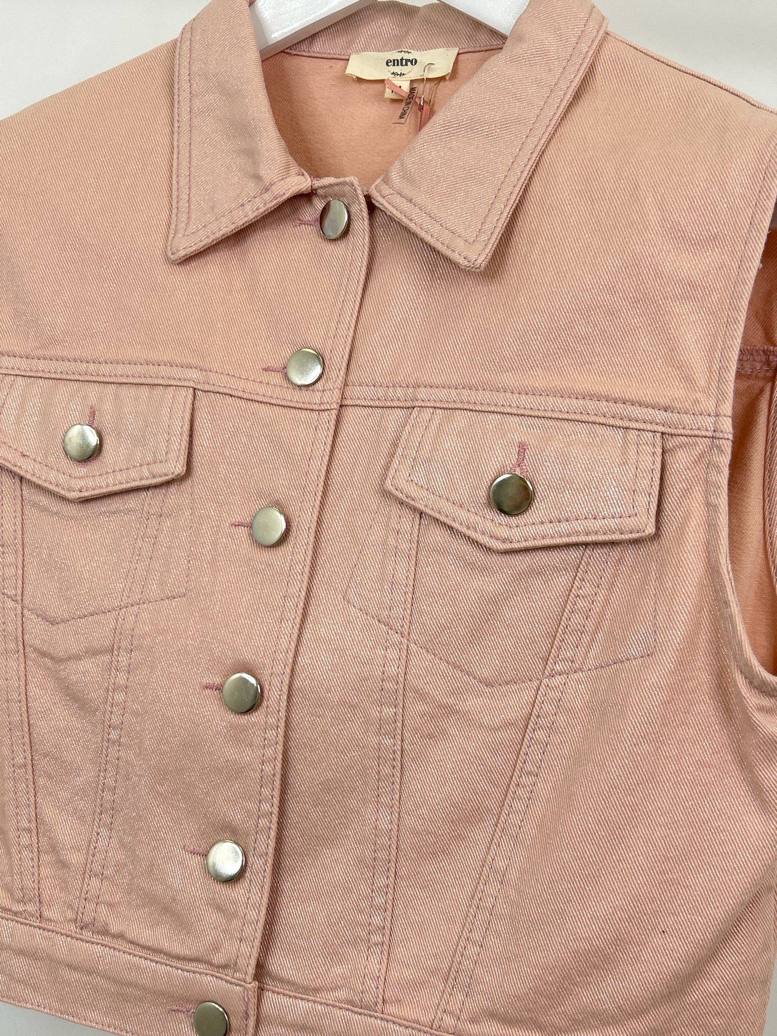 ENTRO Size M Pink Women Vest NWT