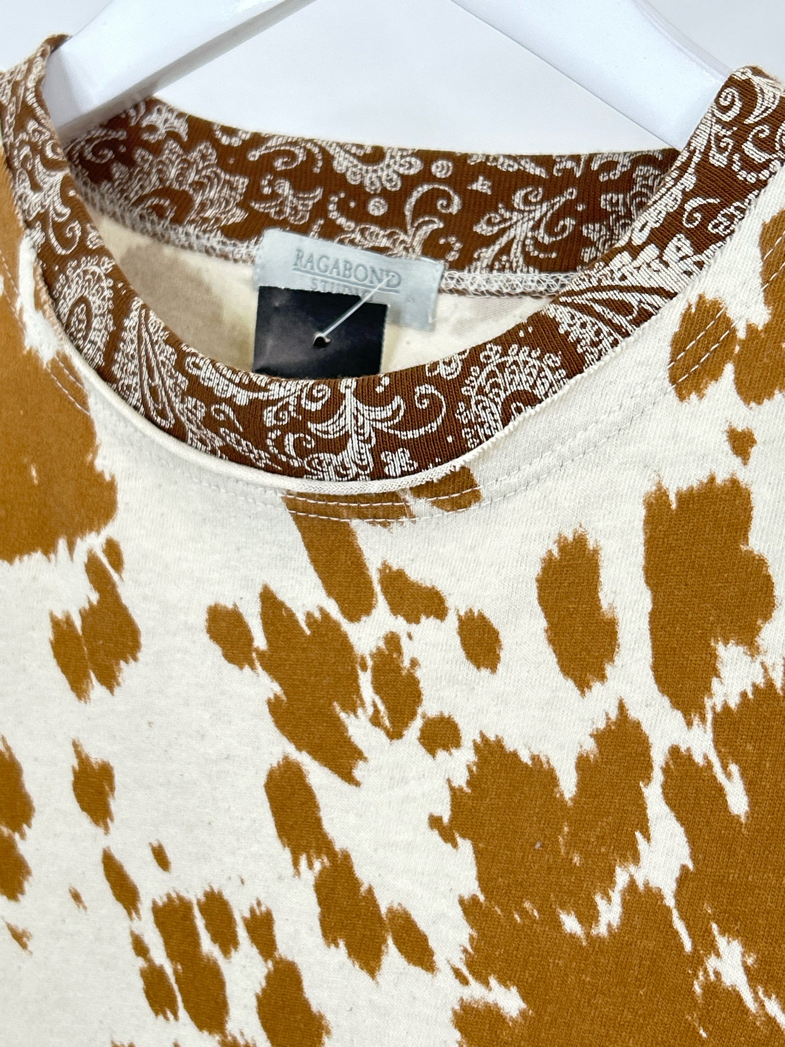 RAGABOND STUDIO Size S Cream & Brown Women Shirt