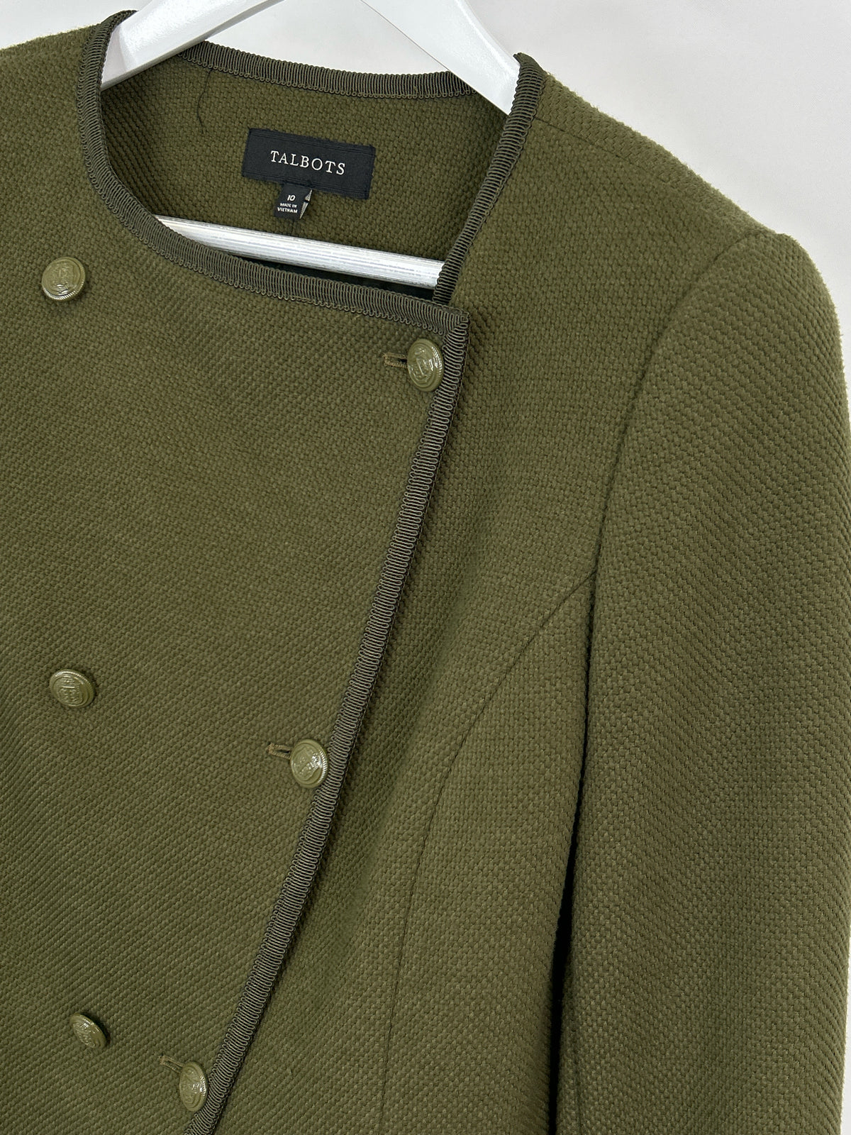 TALBOTS NWT Size 10 Green Women Jacket