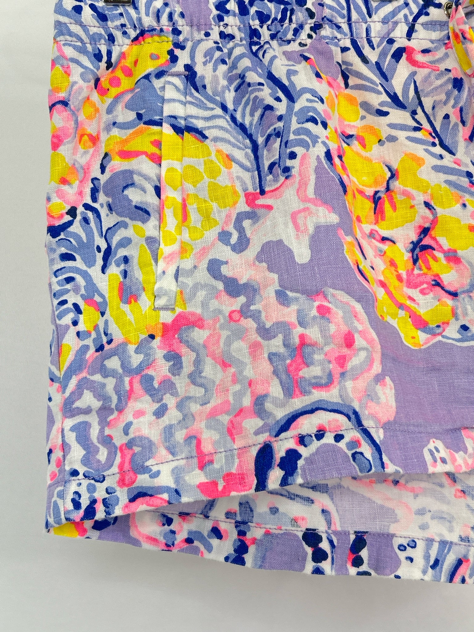 LILLY PULITZER Size XL Purple Print Women Shorts