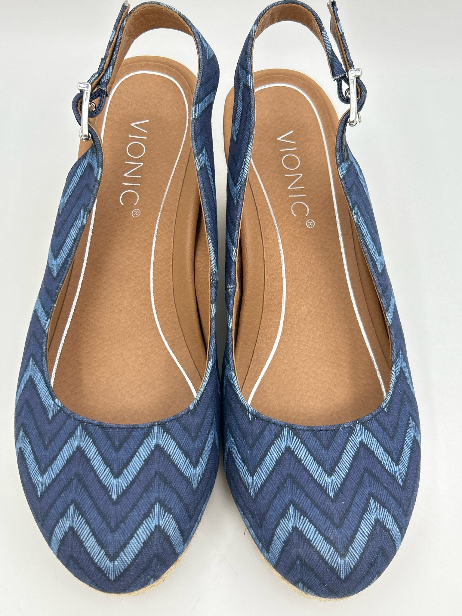 VIONIC Size 7 BLUE AND NAVY Women Sandal