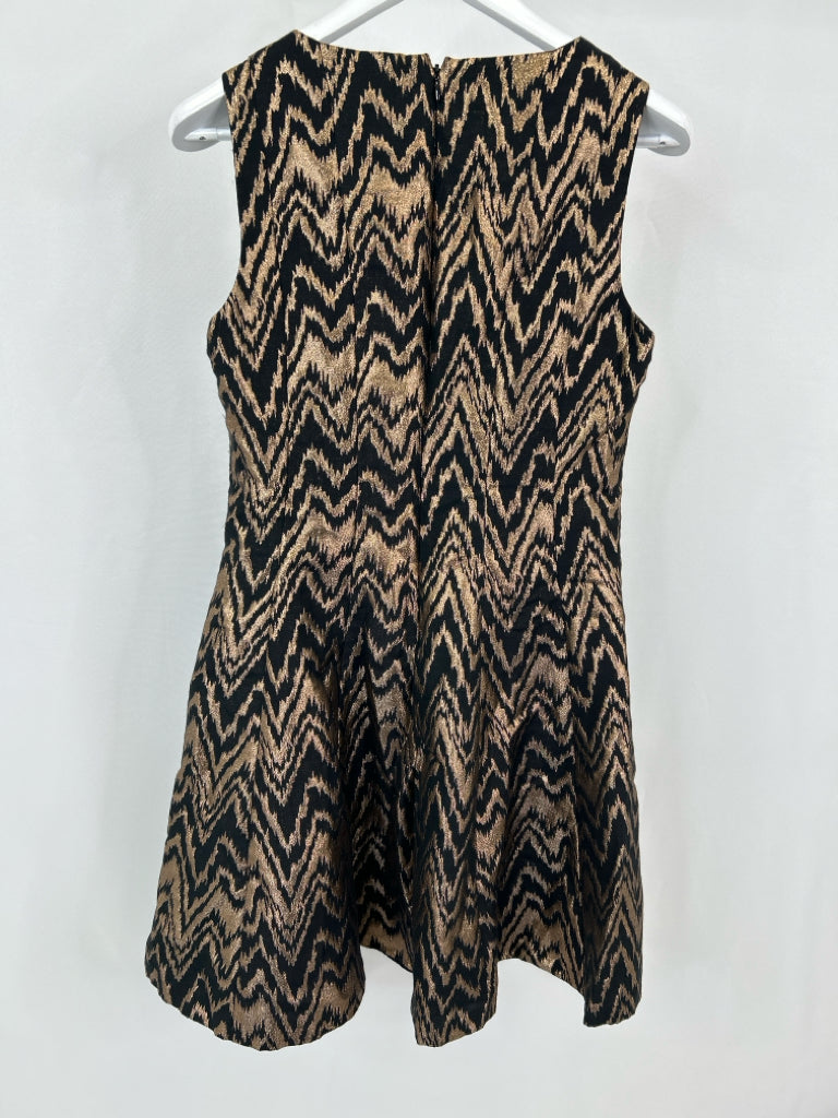 VINCE CAMUTO Women Size 10 Metallic Print Dress