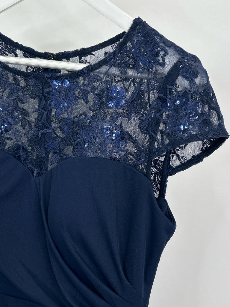 ALEX EVENINGS Women Size 14P Navy Dress ALEX EVENINGS Women Size 14P Navy Dress