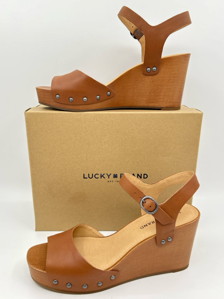 LUCKY BRAND Women Size 8.5 Brown Sandal