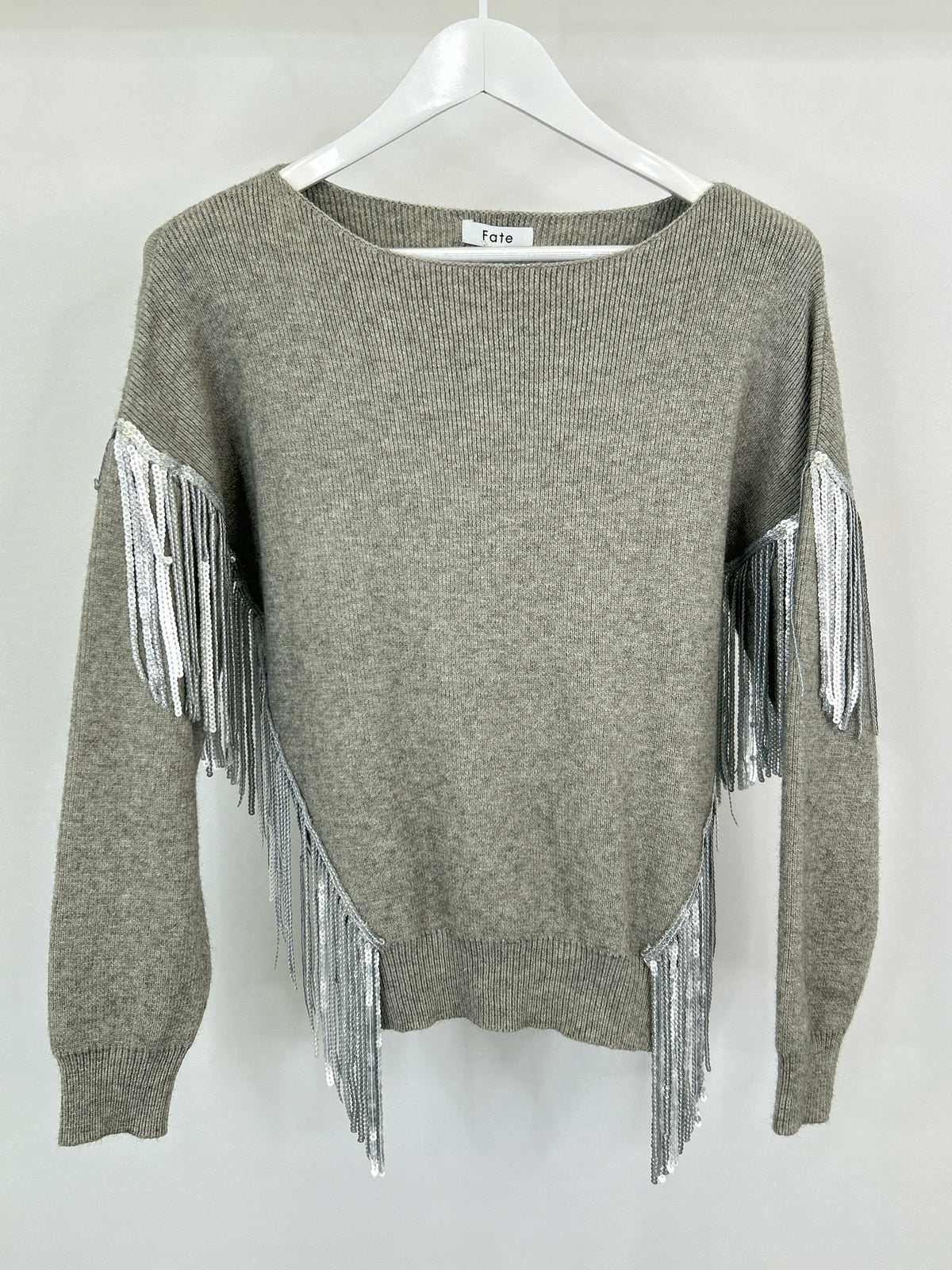 FATE NWT Size S Gray Women Sweater