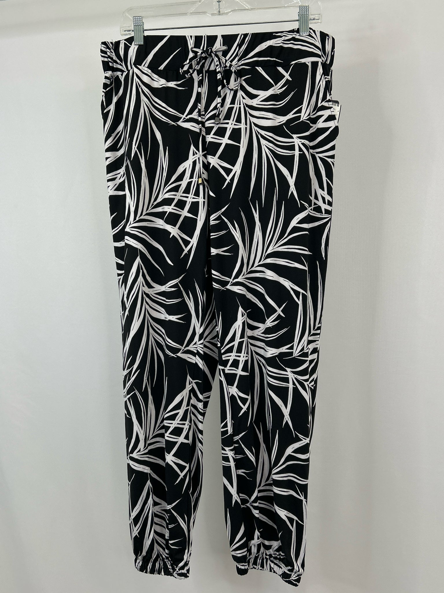 ROBERT LOUIS Size XL Black & White Women Pants