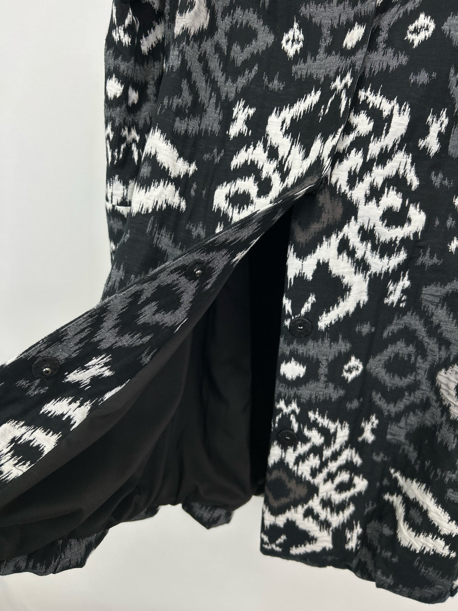 LAFAYETTE 148 Size 10 Black Print Women Jacket