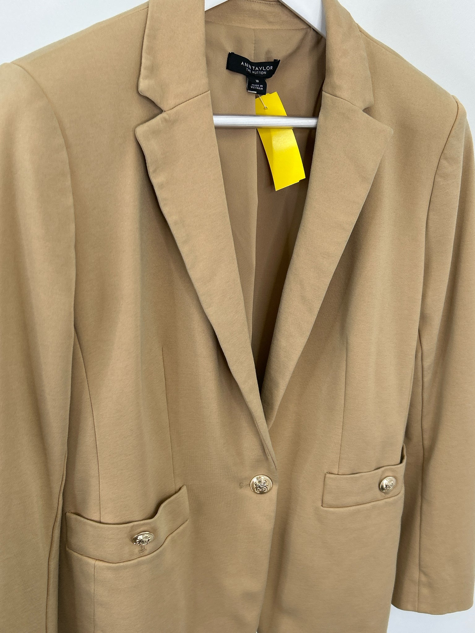 ANN TAYLOR Size 10 KHAKI Women Blazer