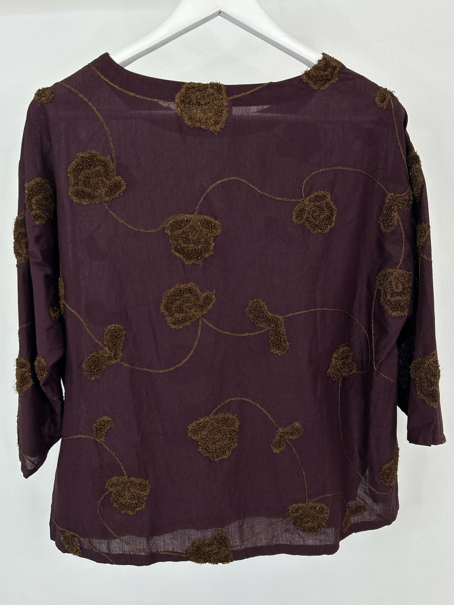 PUREJILL Size XS Plum Women Top