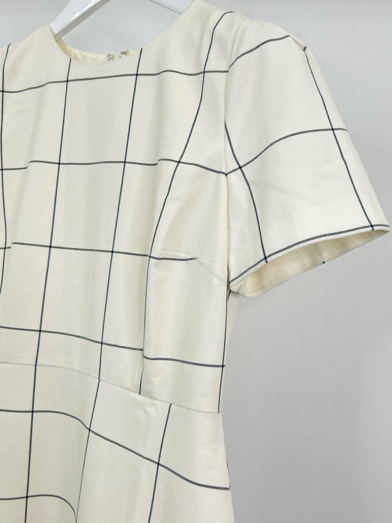 ANN TAYLOR Size 8 IVORY AND BLACK Women's Dress