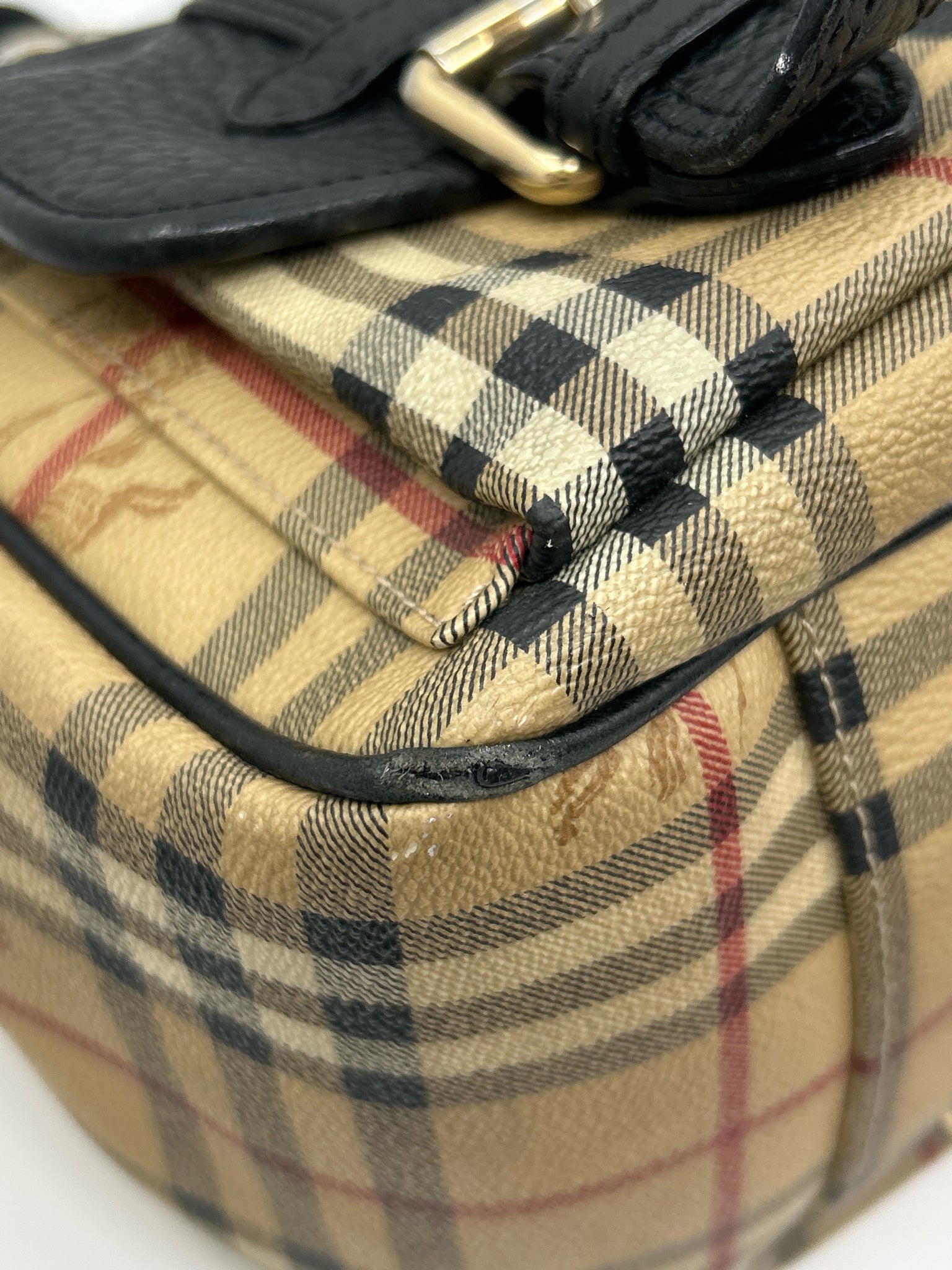 BURBERRY Brown Plaid Women Tote