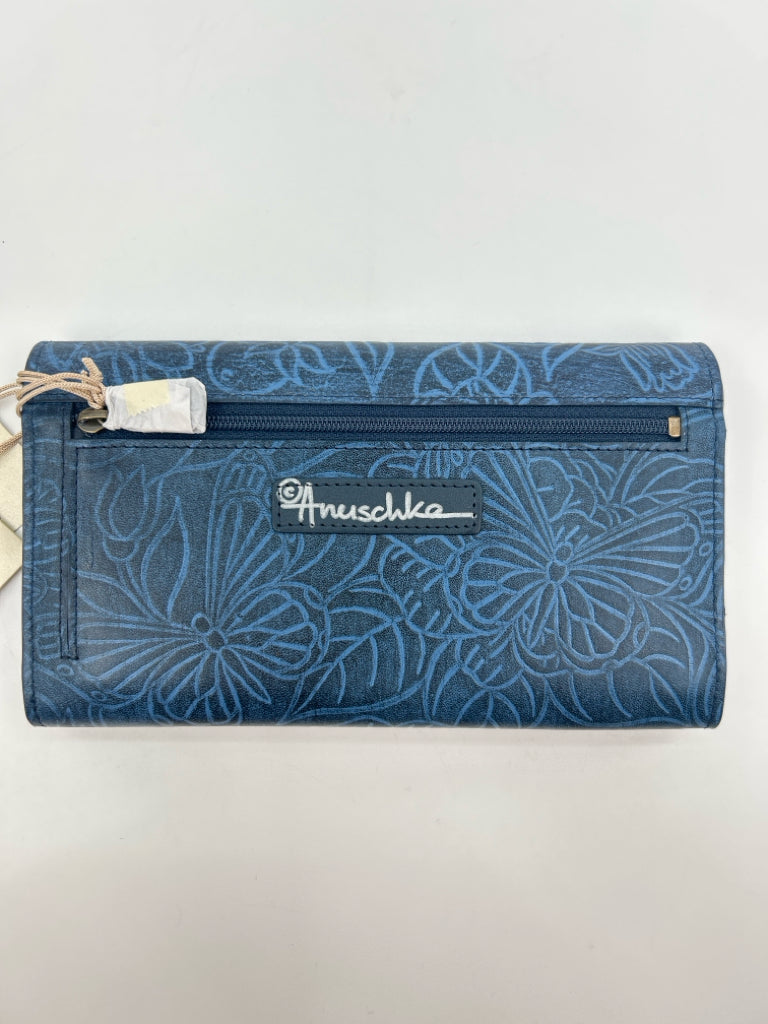 ANUSCHKA Blue Women's Wallet