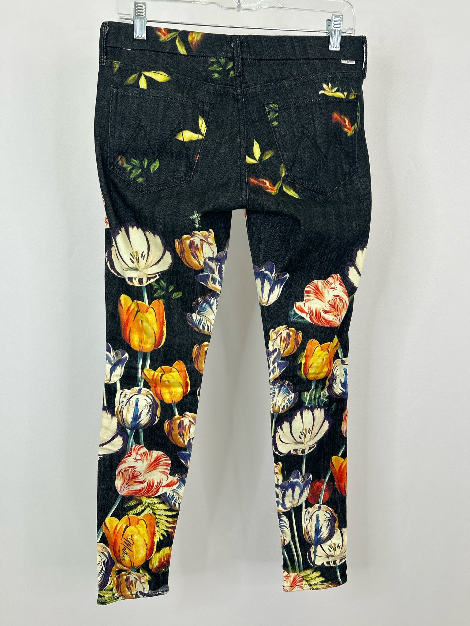 MOTHER Size 27/4 Black Print Women jeans