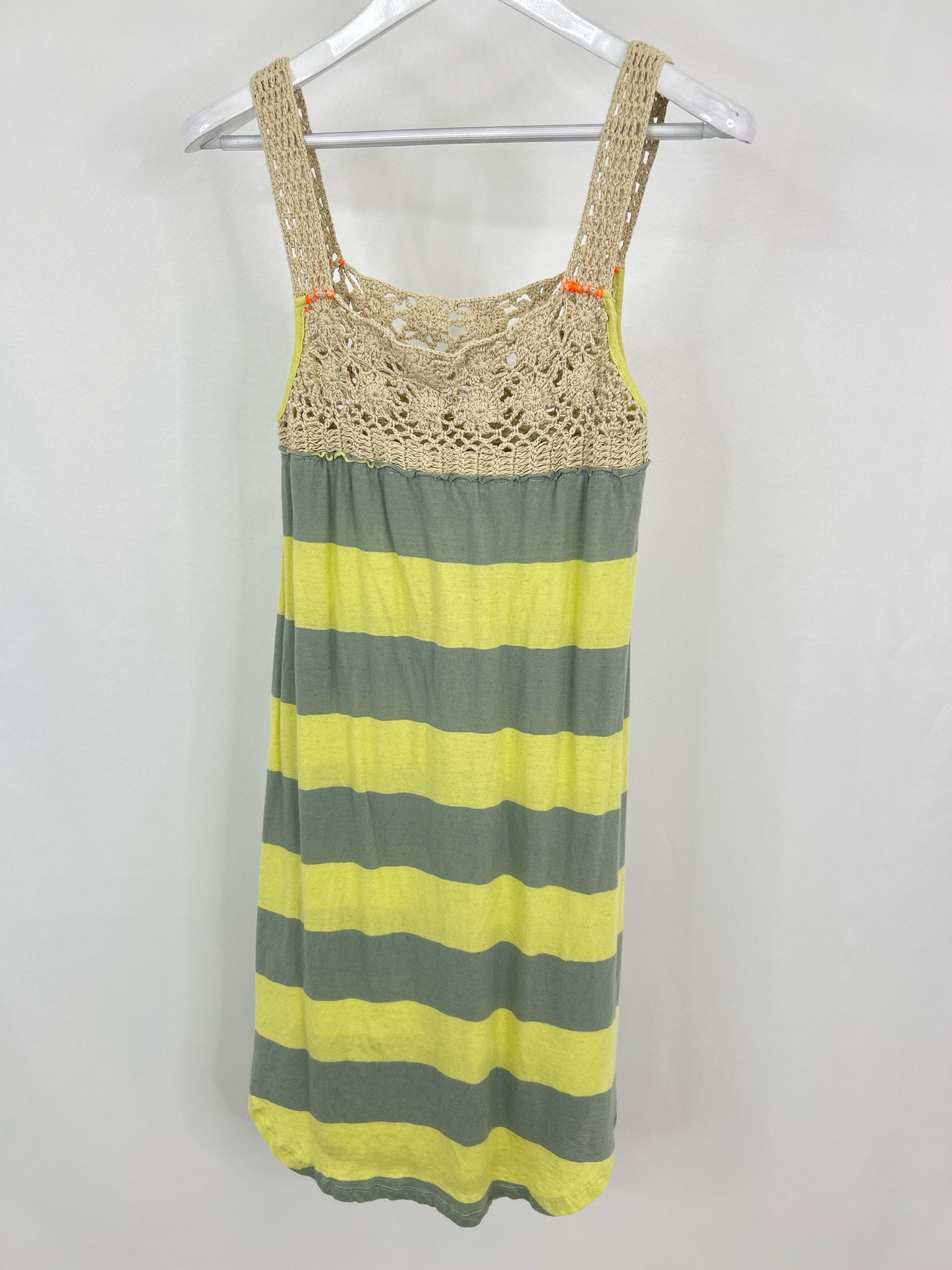 WE THE FREE Size S Green Striped Women Tunic