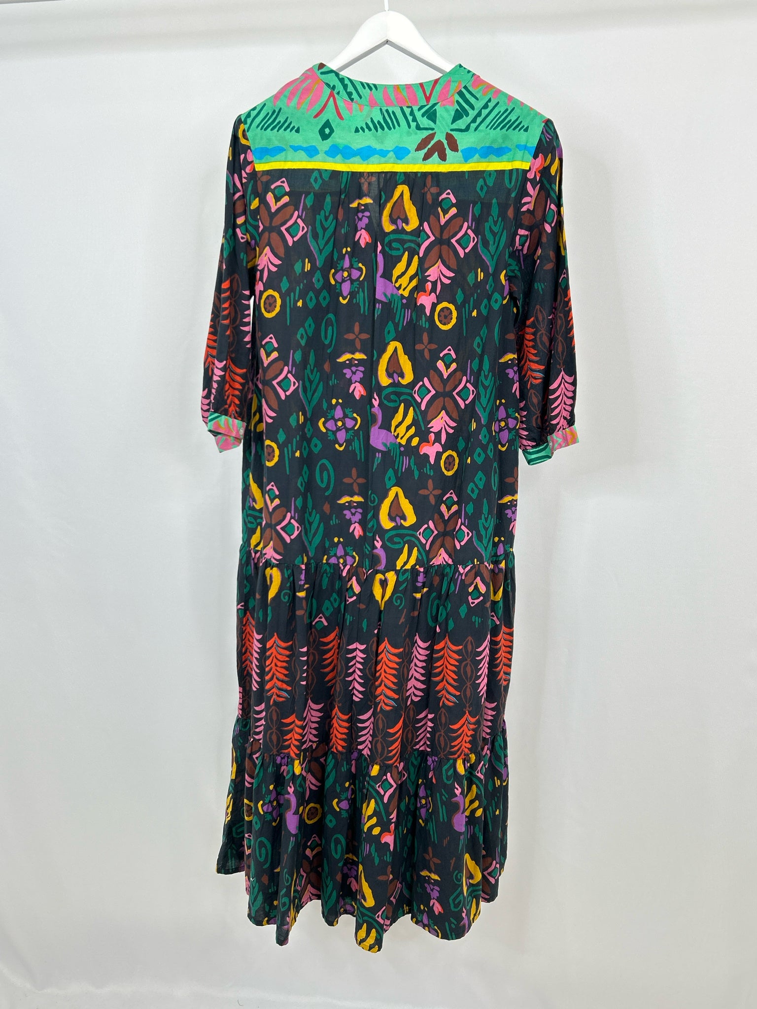 BE BOHO Size M Black Print Women Dress