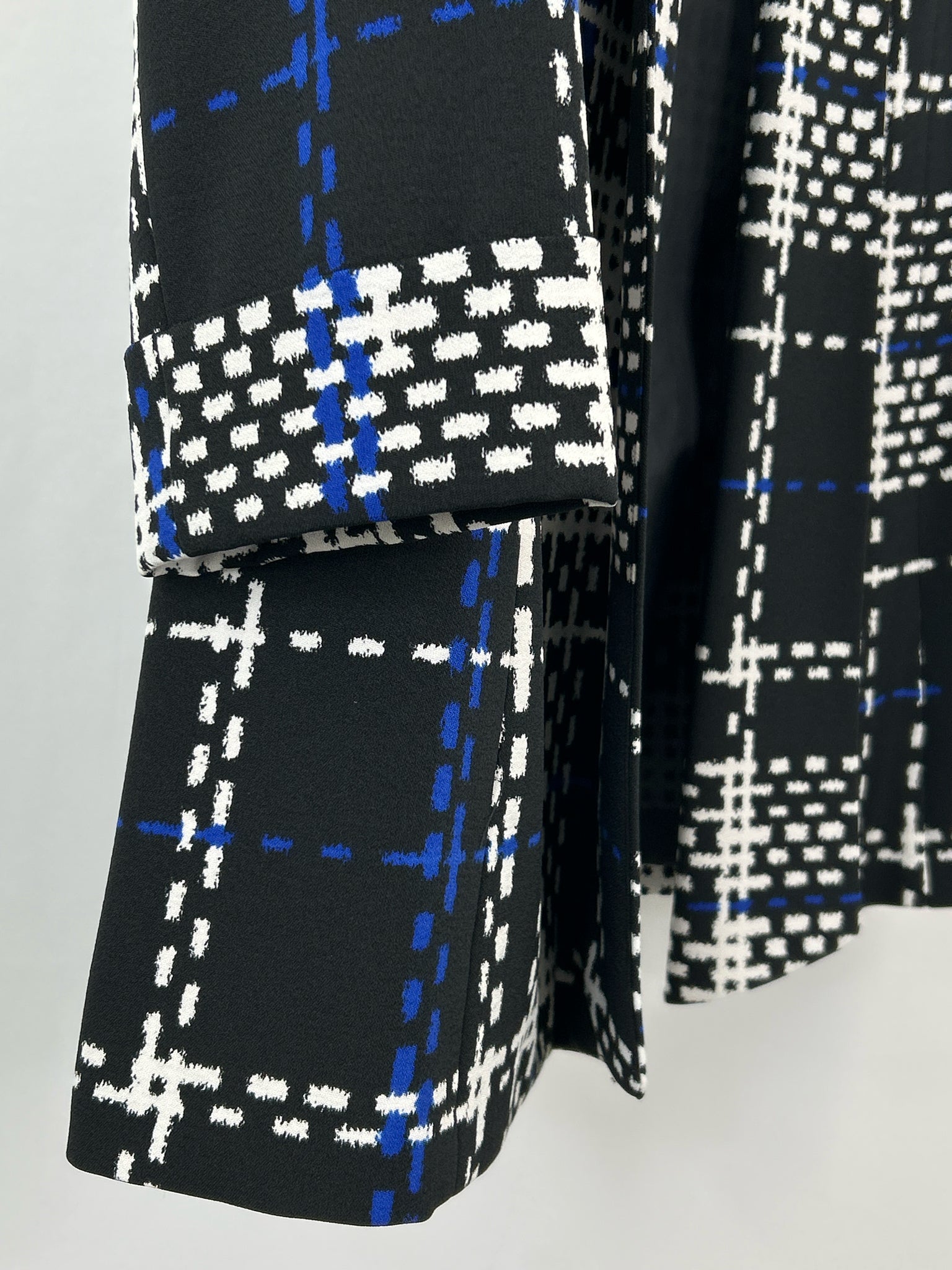 KASPER Size 12 Black Print Women Jacket