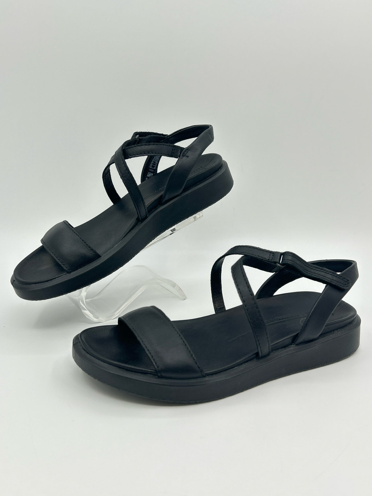 ECCO Size 37/6 Black Women Sandal