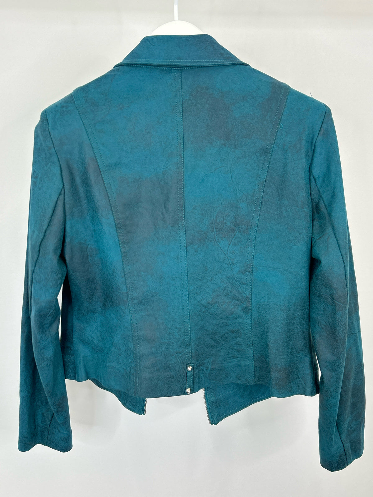 INSIGHT Size 8 TEAL AND BLACK Women Jacket