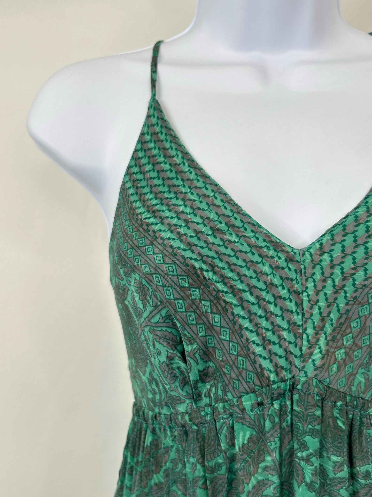 Perry Walker Size S Teal and Taupe Women Dress