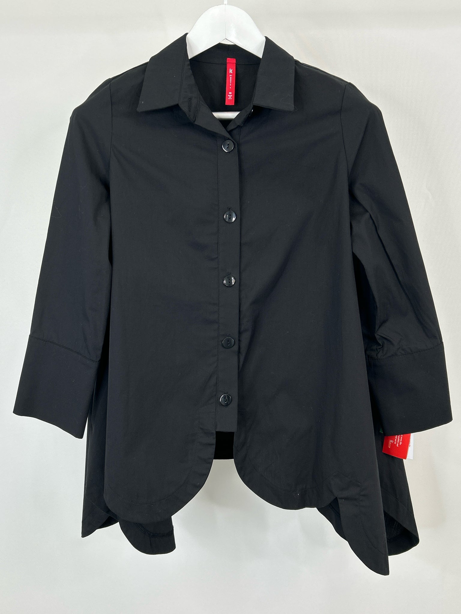 IC BY CONNIE K Size XS Black Women Shirt NWT