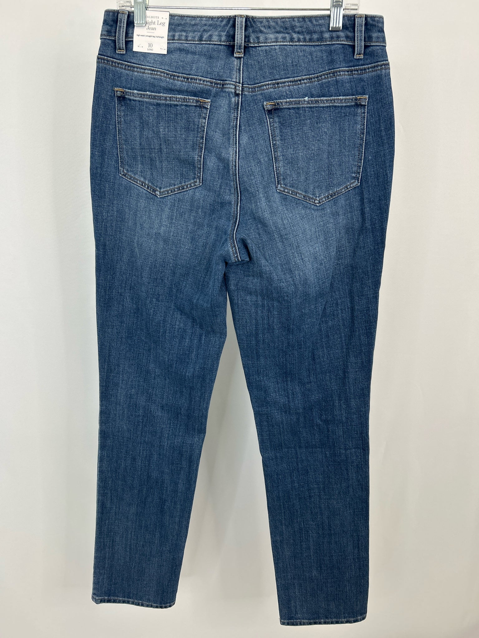 TALBOTS NWT Size 10L BLUE DENIM Women jeans