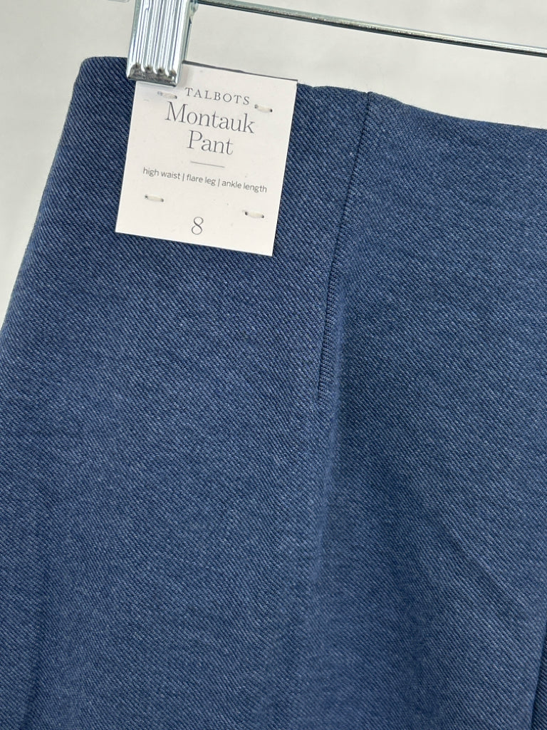 TALBOTS Women Size 8 Blue Pants NWT