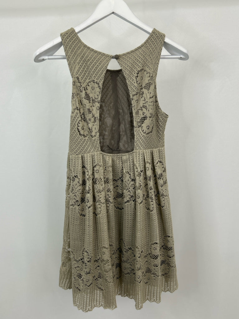 FREE PEOPLE Size 2 KHAKI Dress