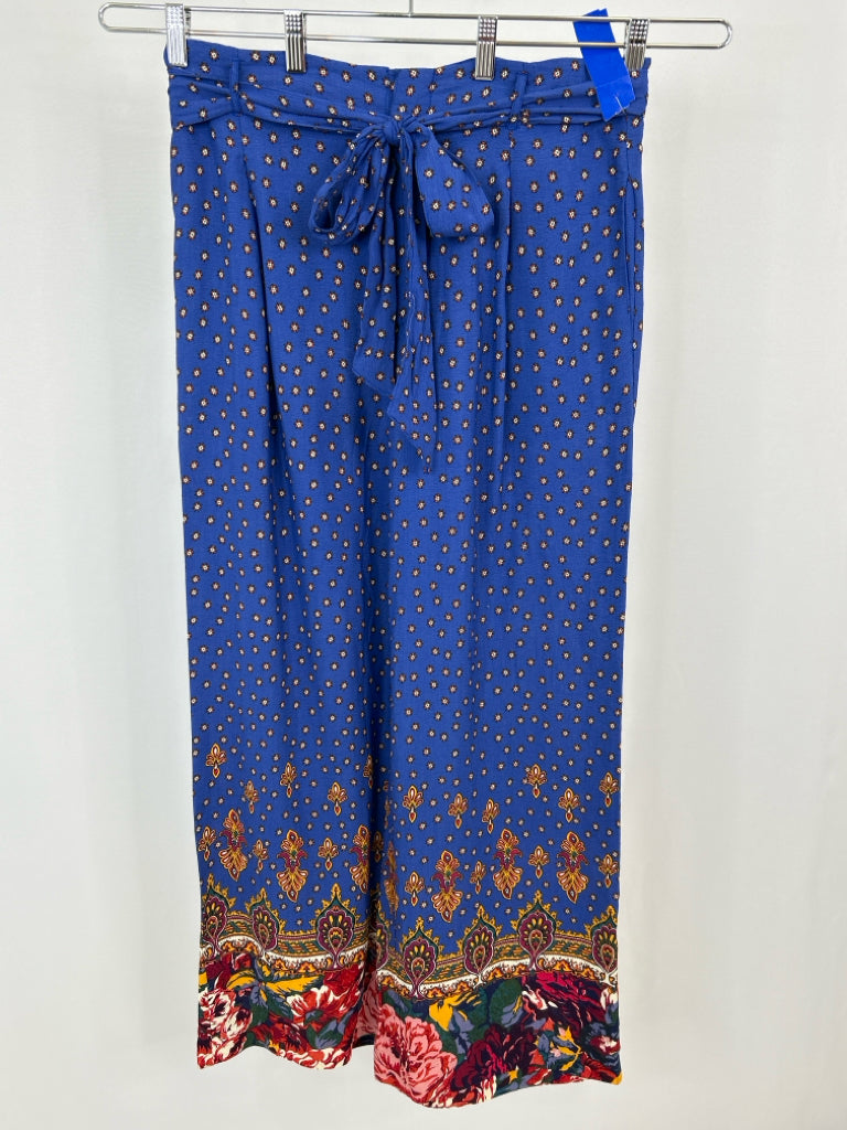 ETT TWA Size 14 Blue Print Women's Pants