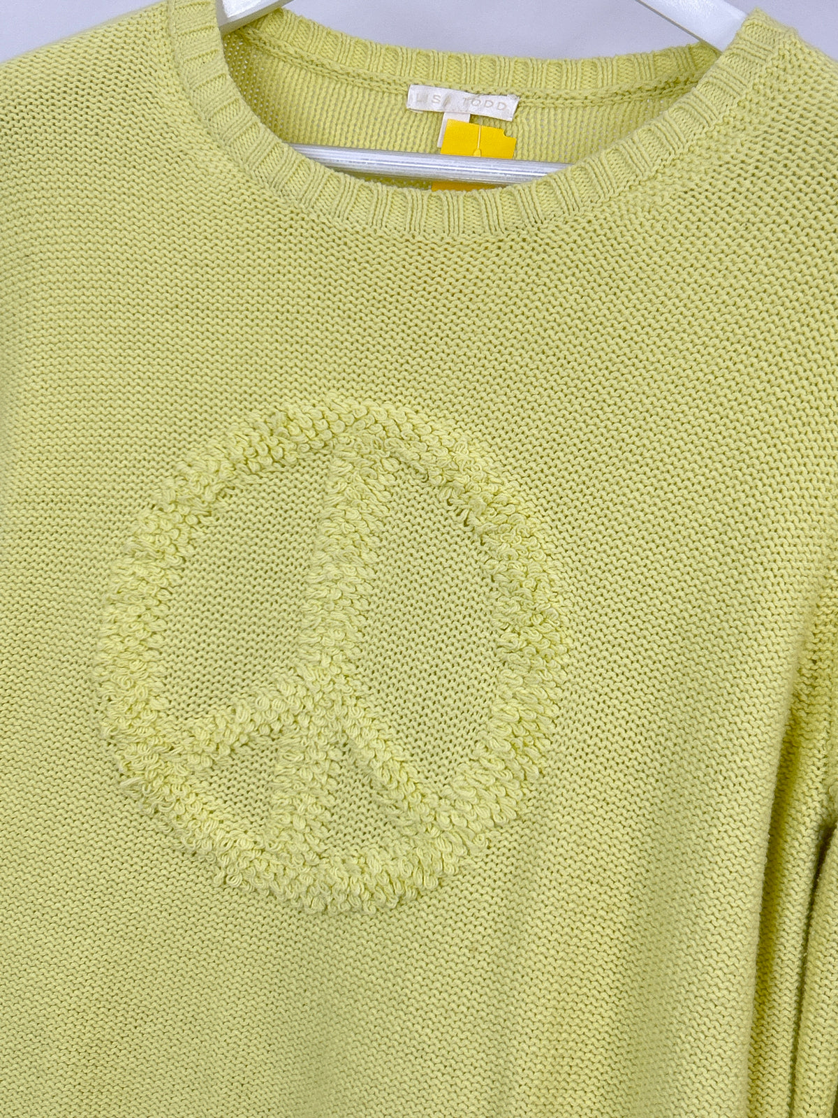 LISA TODD Size M Pale Yellow Women Sweater