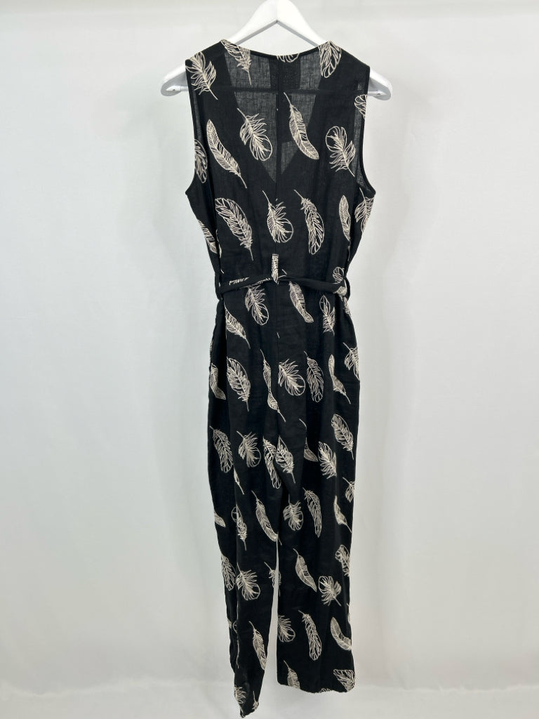 JOHNNY WAS Size M black and cream Women's Jumpsuit