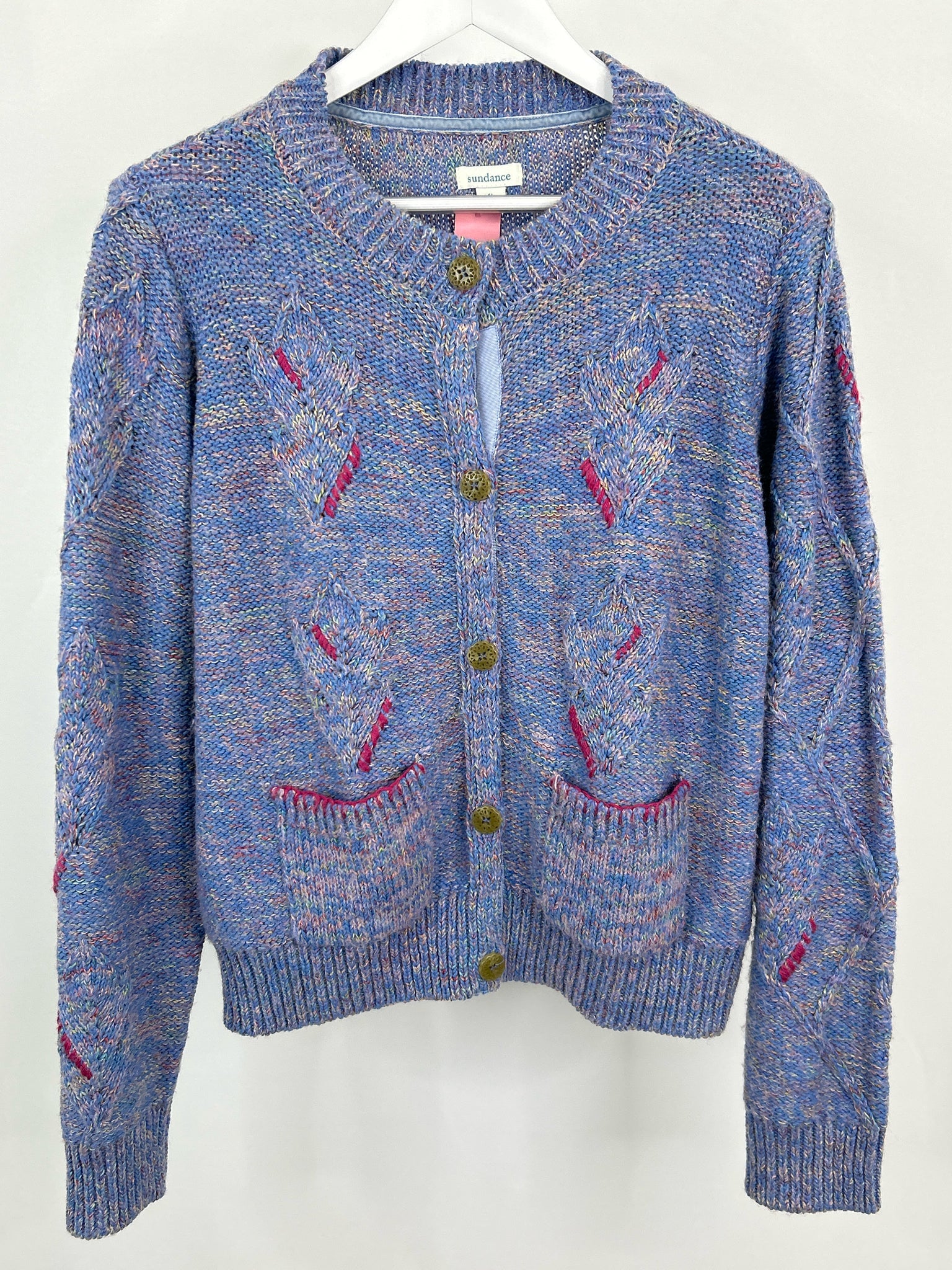 SUNDANCE Size XL Blue Women Cardigan