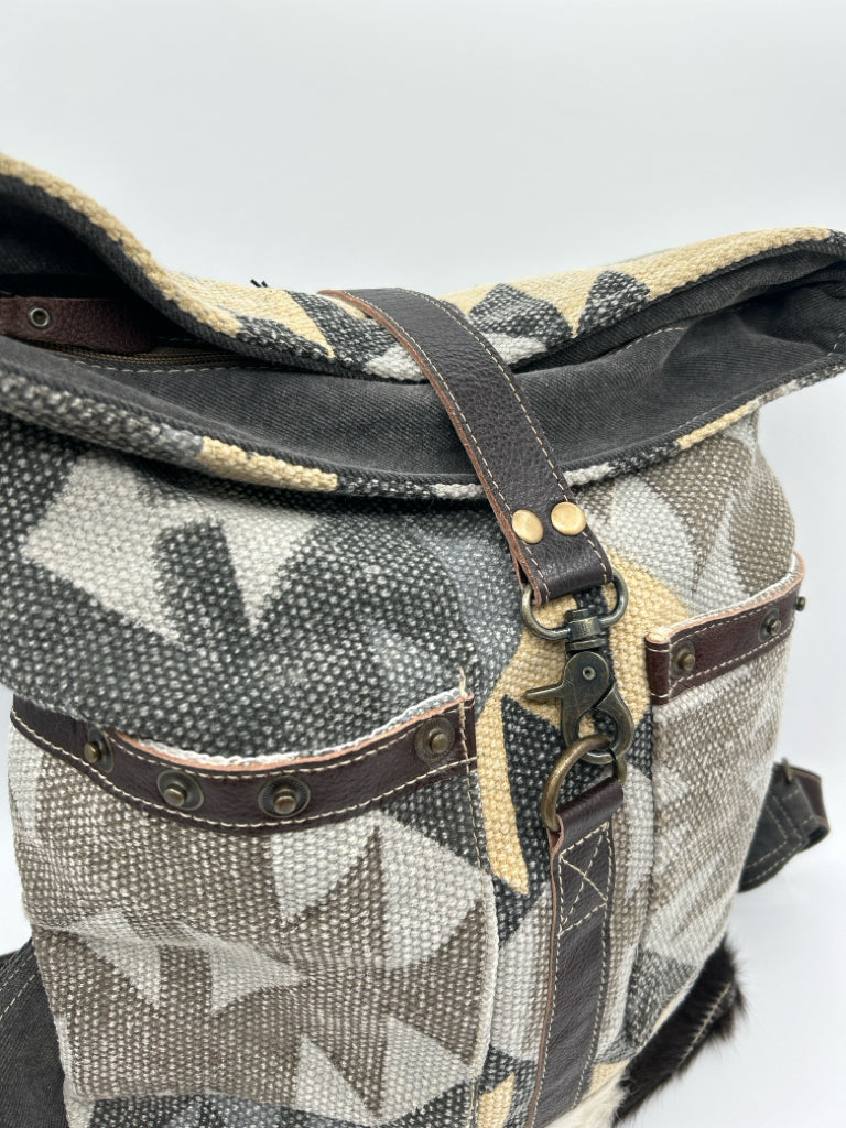 MYRA BAG NWT Grey and Beige Backpack