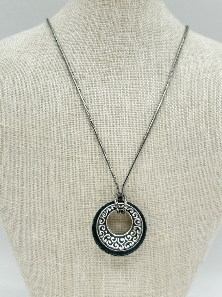 BRIGHTON Silver & Black Necklace