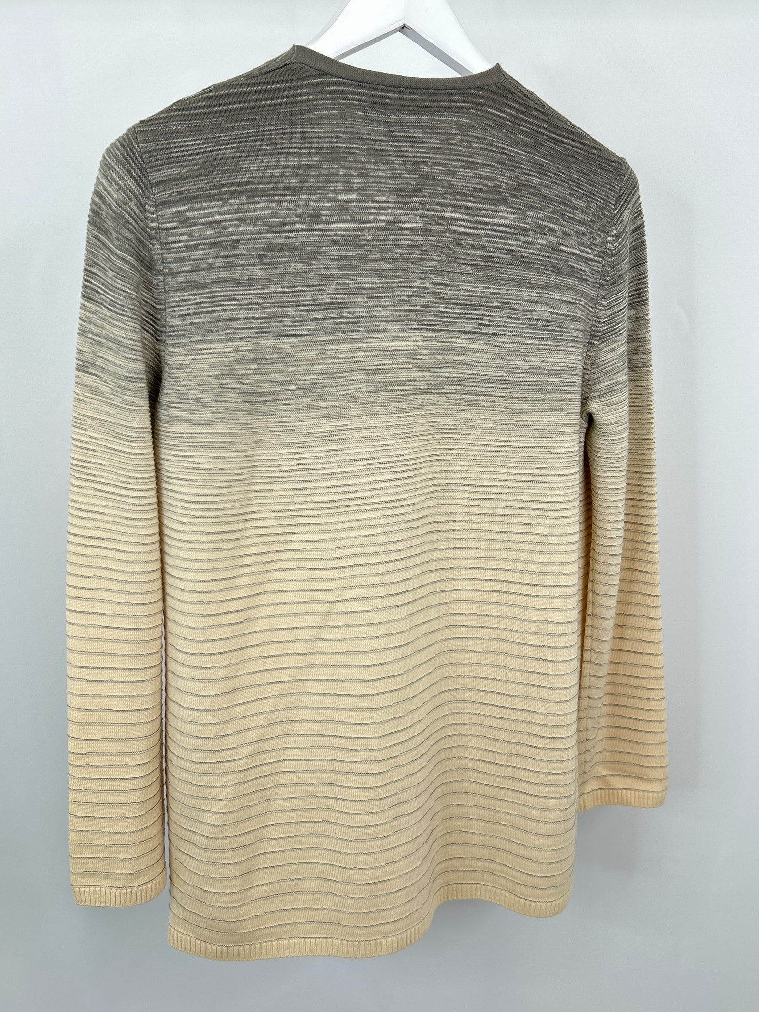 LAFAYETTE 148 Size L CREAM AND BROWN Women Cardigan