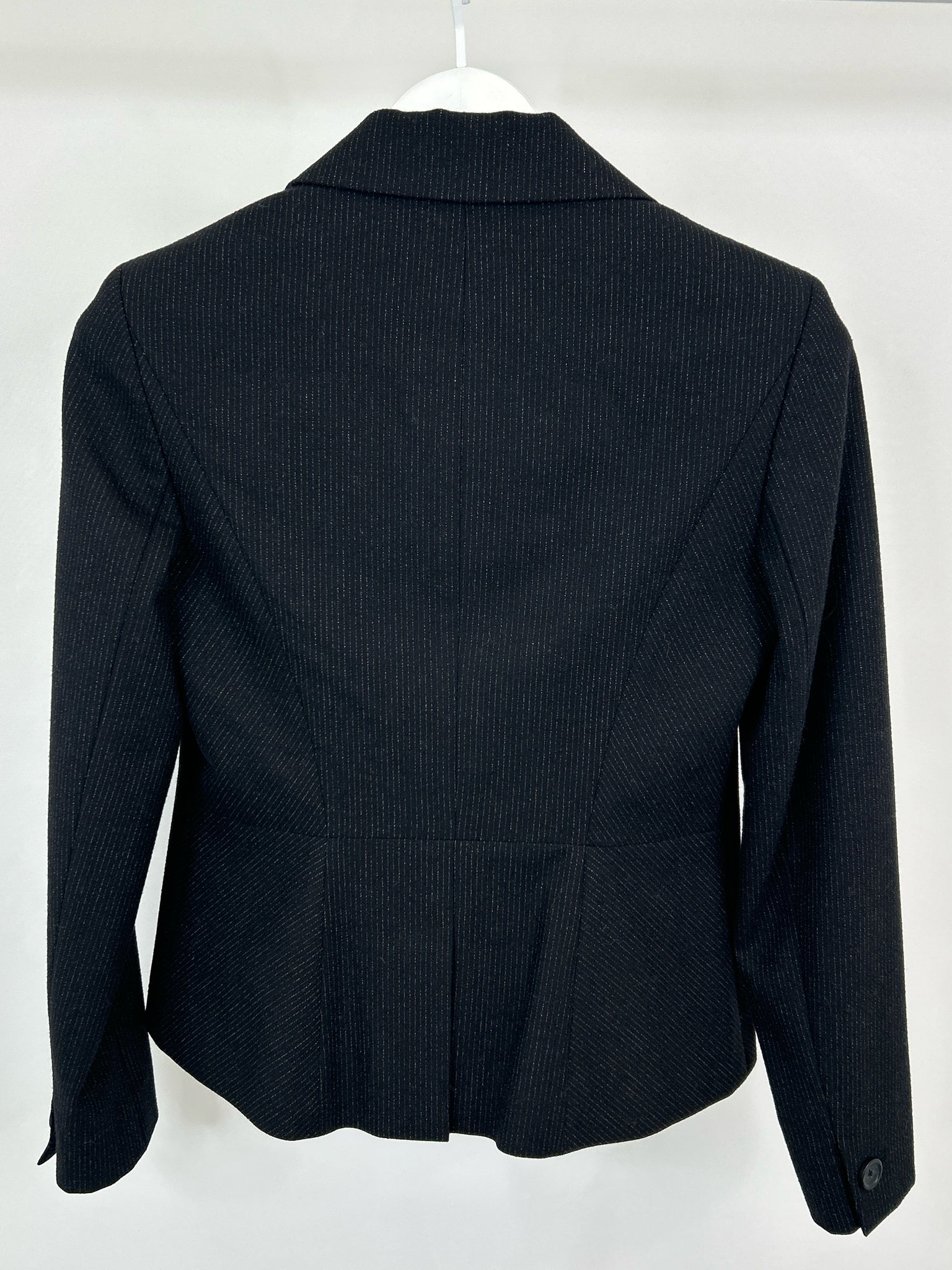 CLASSIQUES ENTIER Size 4 Black and Silver Women Blazer