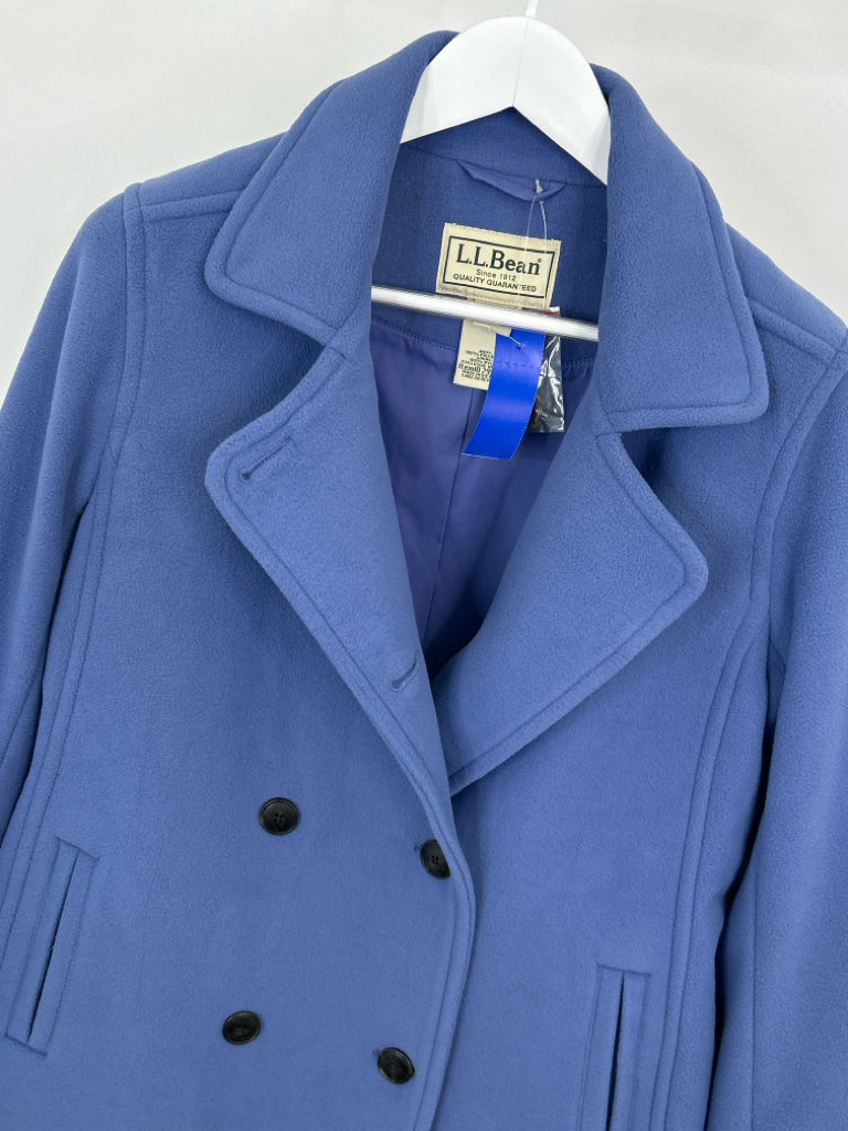 LL BEAN Women Size L Blue Coat