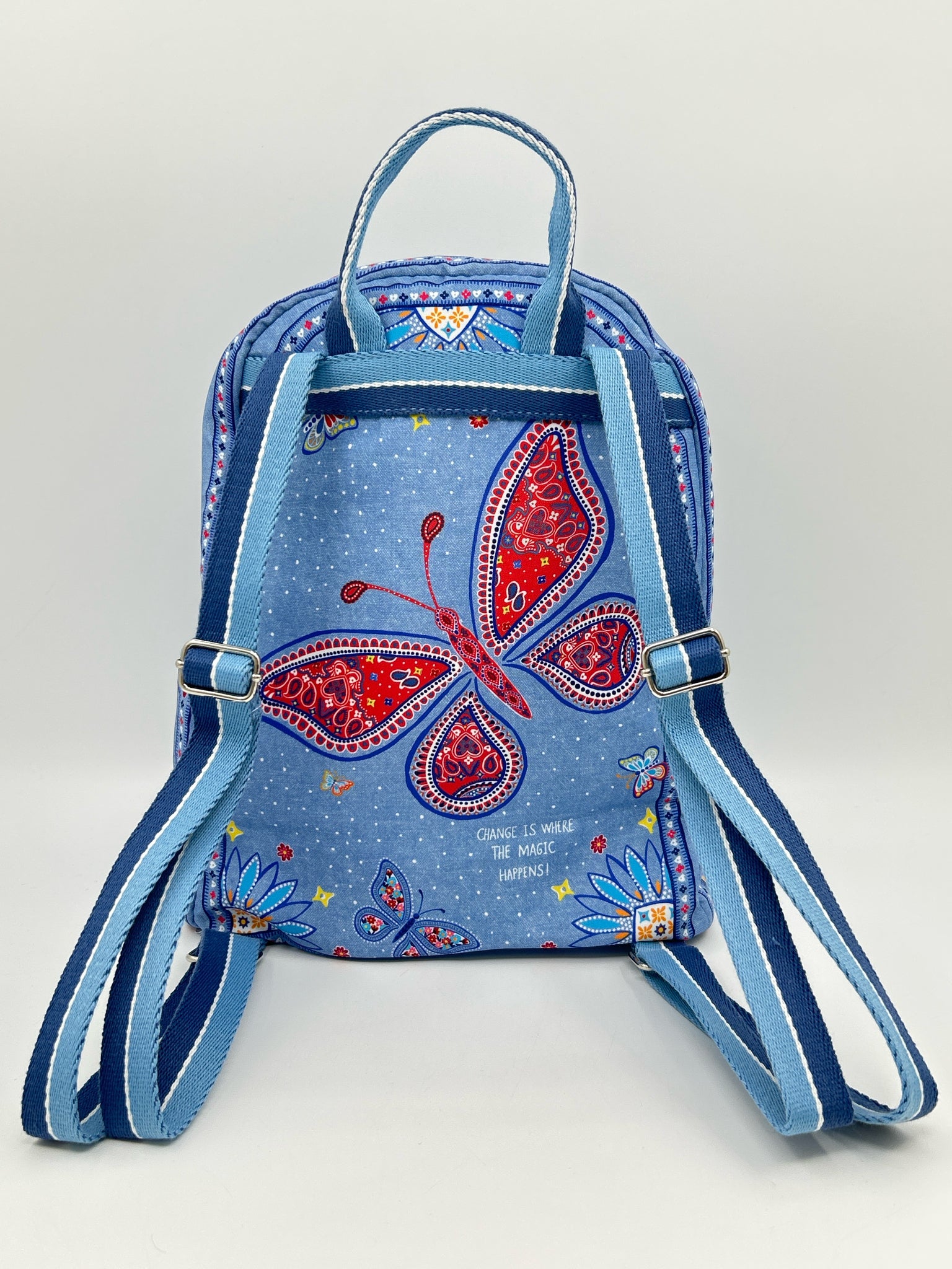 BRIGHTON Blue Print Women Backpack