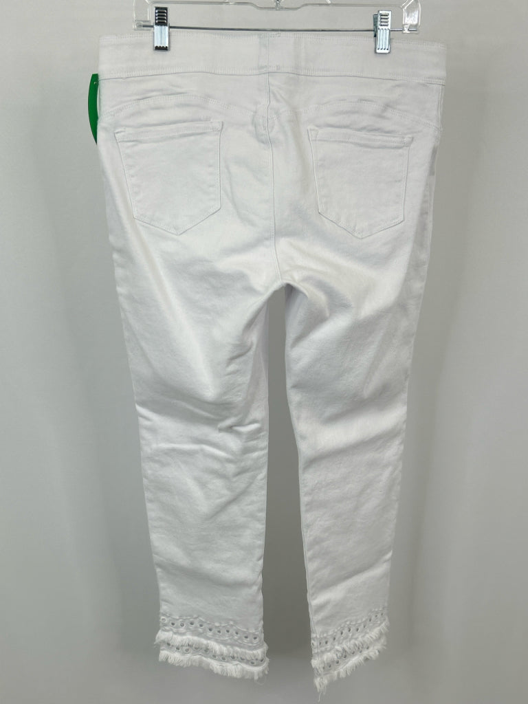 COCO + CARMEN Size L white denim jeans