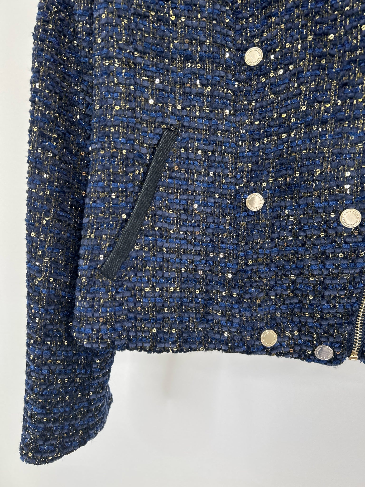 White House Black Market Size 8 Navy Women Jacket
