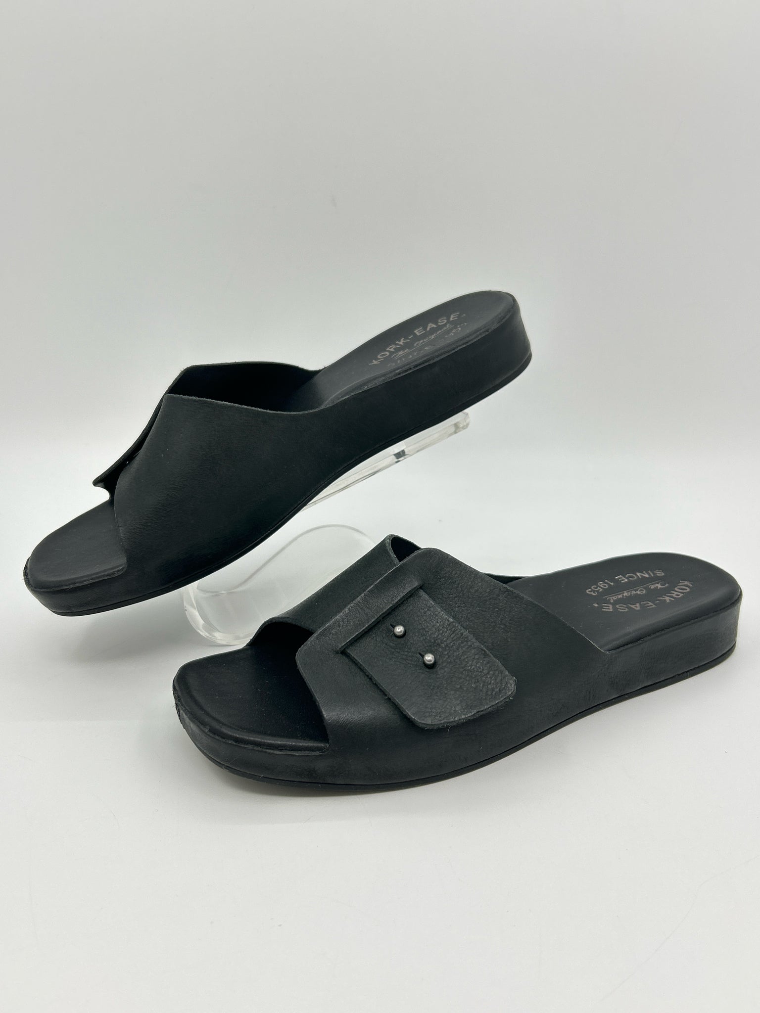 KORK EASE Size 8M Black Women Sandal