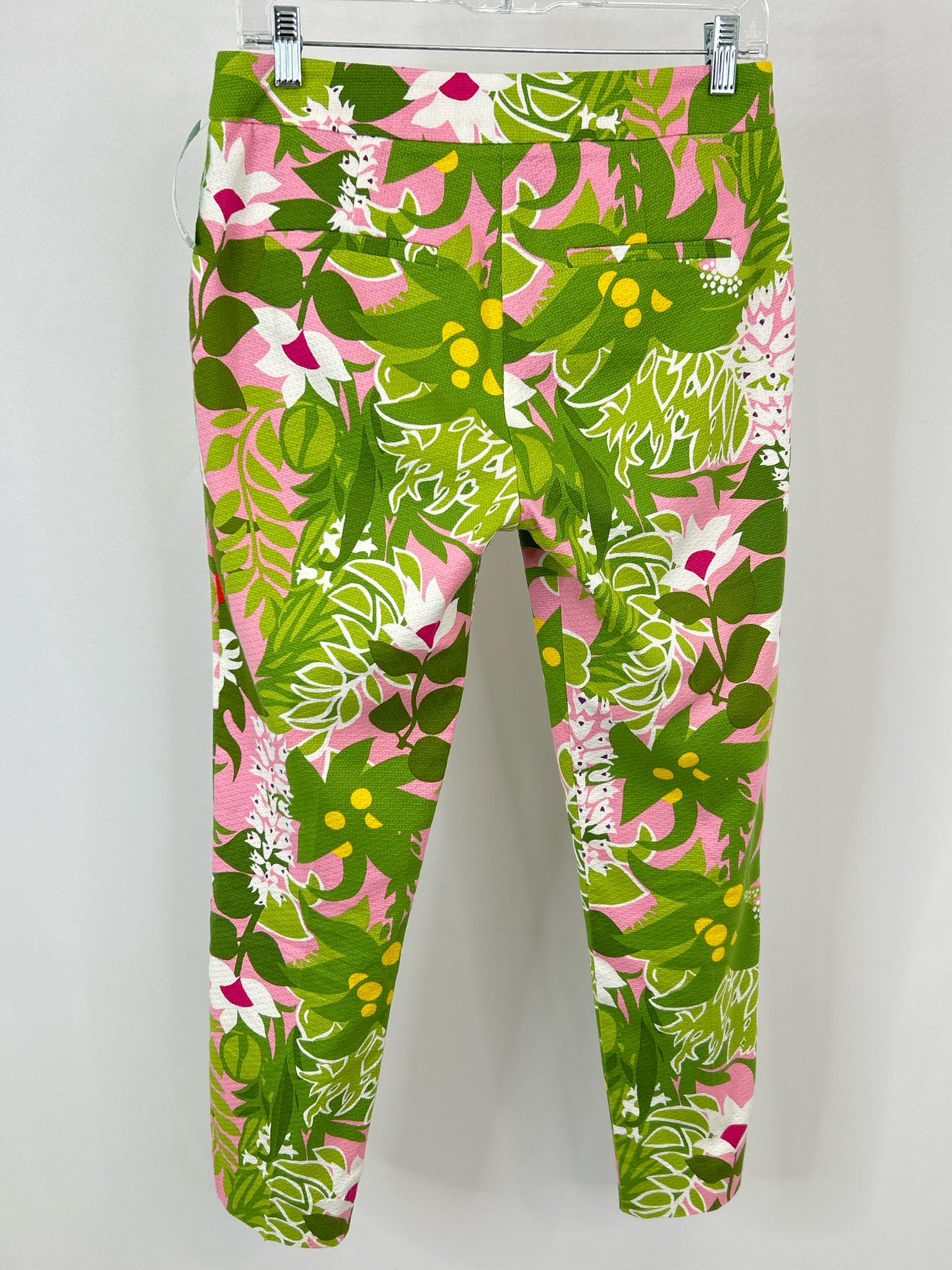 TRINA TURK Size 2 Green & Pink Women's Pants