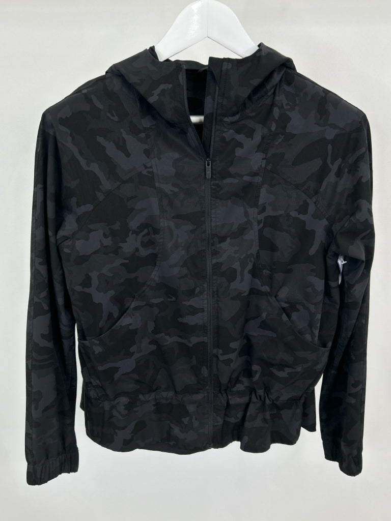 LULULEMON Women Size 6 Grey Camo Pack It Up Jacket